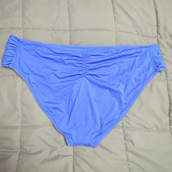 Becca Etc Plus Size Ruched Hipster Bikini Bottoms - 3X (22-24) - NWT - Picture 2 of 10